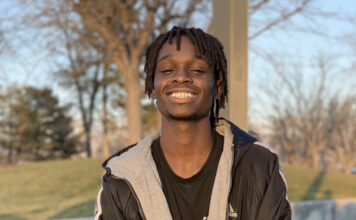 SLCC student George Kamungu aims to make the most of his education George smiles for a photo