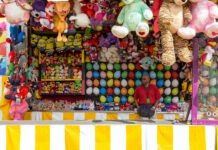 Photos: Utah State Fair amid COVID-19 Stas Garcia waits for game players