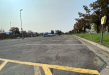 Pandemic takes toll on SLCC Parking Services Empty parking spaces in foreground