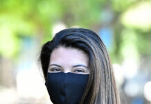 New SLCCSA president to focus on community, safety Emily Hernandez Alzamora wears a mask