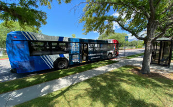 UTA improving safety for student riders during pandemic UTA bus parked at bus stop