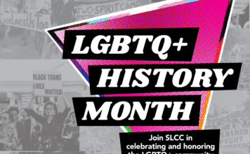 Gender and Sexuality Student Resource Center hosting free movie events in October LGBTQ History Month graphic