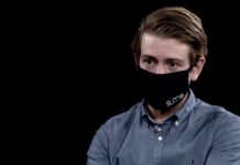 Video: #SLCCvotes 2020 Austin Fashimpaur wears a black SLCC mask
