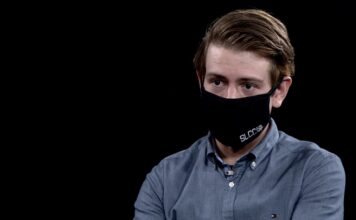Video: #SLCCvotes 2020 Austin Fashimpaur wears a black SLCC mask