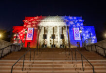 Letter from the editor: Make your voice heard this election year Kingsbury Hall lit red, white and blue