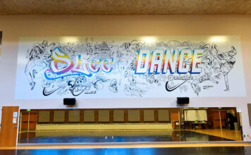 Photos: SLCC dance studio gets new mural SLCC Dance mural