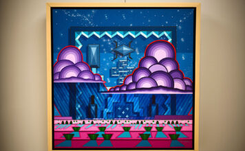 President’s Art Show remains popular despite coronavirus concerns "Whirling Starry Female Storm" painting