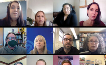 Rainbow Read-in spotlights voices from LBGTQ+ community 12 people on a Zoom call for Rainbow Read-in