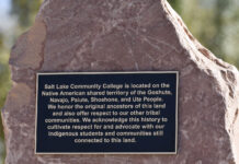 SLCC unveils land acknowledgement plaques Plaque in The Realm (east of Student Center) on the Taylorsville Redwood Campus