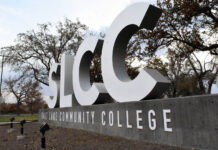 SLCC begins new tradition of giving SLCC block letter sign at Redwood Campus