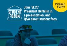 SLCCSA calls on students to participate in upcoming virtual forum Student forum: Join SLCC President Huftalin in a presentation and Q&A about student fees.
