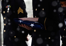 Photos: 2020 SLCC Veterans Day flag ceremony Folded flag