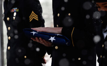 Photos: 2020 SLCC Veterans Day flag ceremony Folded flag