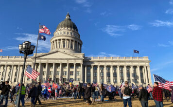 Trump supporters rally at Utah Capitol amid chaos in DC Trump supporters outside the Utah Capitol