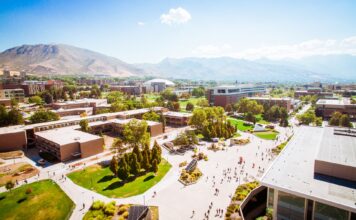 Colleges move toward community policing amid campus assaults University of Utah aerial photo