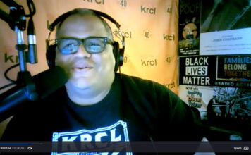 KRCL host believes radio journalism can boost community voices Billy Palmer speaking via Zoom