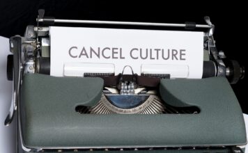 Op-ed: The politics of cancel culture Paper in a typewriter reads "cancel culture"