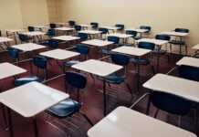 College students say Utah’s sex ed curriculum falls short Rows of empty school desks