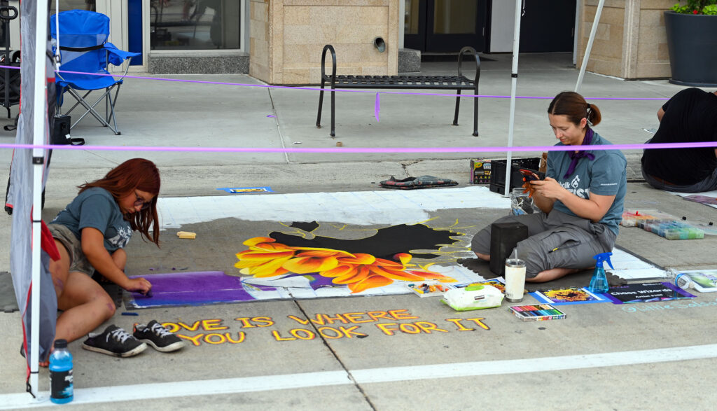 Photos Let's chalk about foster care The Globe