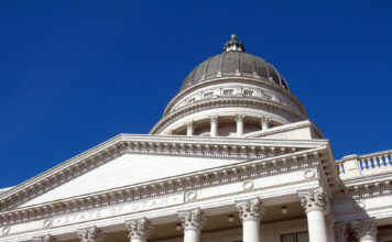 Utah joins the war on critical race theory Close-up of the Utah State Capitol