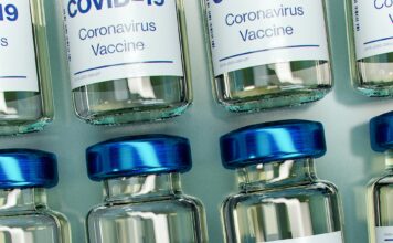 SLCC to host COVID-19 vaccine clinic COVID-19 vaccine bottle mockup (does not depict actual vaccine)