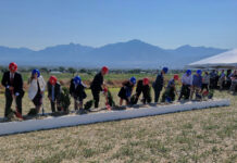 Photos: SLCC breaks ground on Herriman campus Dignitaries wear blue and red hard hats