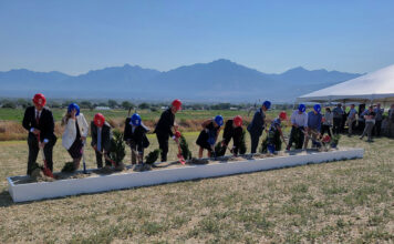 Photos: SLCC breaks ground on Herriman campus Dignitaries wear blue and red hard hats