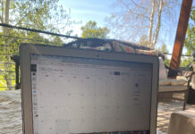 Online vs. in-person classes: How students benefit Open laptop showing a course calendar