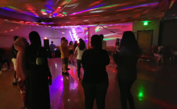 Bruins dance new semester stress away Students dancing inside