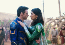 New Disney films now debuting exclusively in theaters Richard Madden and Gemma Chan in "Eternals"