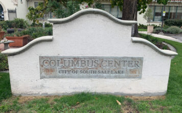 Youth’s letter prompts re-evaluation of community center named after Columbus Stone entrance sign for Columbus Community Center