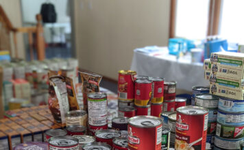 The importance of SLCC’s Bruin Pantry Food cans and non perishable food items organized