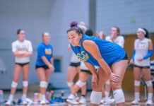 SLCC volleyball player proves herself as one of the best in the country defensively Hikialani Kaohelaulii at practice