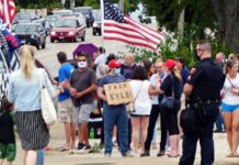 Kyle Rittenhouse acquitted: Students react A Kyle Rittenhouse supporter in Kenosha Wisconsin standing near Bradford High School