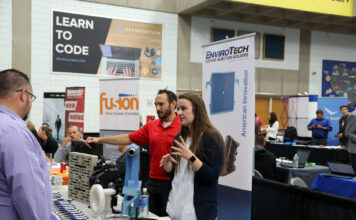 All about Career Services EnviroTech booth at SLCC Career Fair