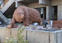 SLCC’s COVID-19 testing capacity lowered under omicron The SLCC Bruin outside the Student center at Taylorsville campus