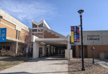 COVID-19 highlights library’s struggles to fill part-time positions View of Markosian Library west entrance