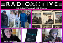 Voices Amplified: Feb. 7, 2022 RadioActive KRCL graphic for Feb. 7, 2022