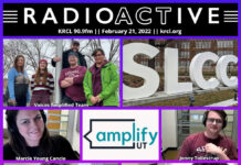 Voices Amplified: Feb. 21, 2022 RadioActive KRCL graphic for Feb. 21, 2022