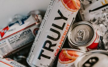 Utah Legislature may remove dozens of hard seltzers from grocery store shelves Truly Grapefruit hard seltzer can in focus