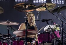 Reflecting on the death of Foo Fighters drummer Taylor Hawkins Taylor Hawkins behind drum kit