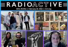 Voices Amplified: Feb. 28, 2022 RadioActive KRCL graphic for Feb. 28, 2022