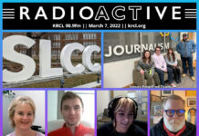 Voices Amplified: March 7, 2022 RadioActive KRCL graphic for March 7, 2022