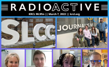 Voices Amplified: March 7, 2022 RadioActive KRCL graphic for March 7, 2022