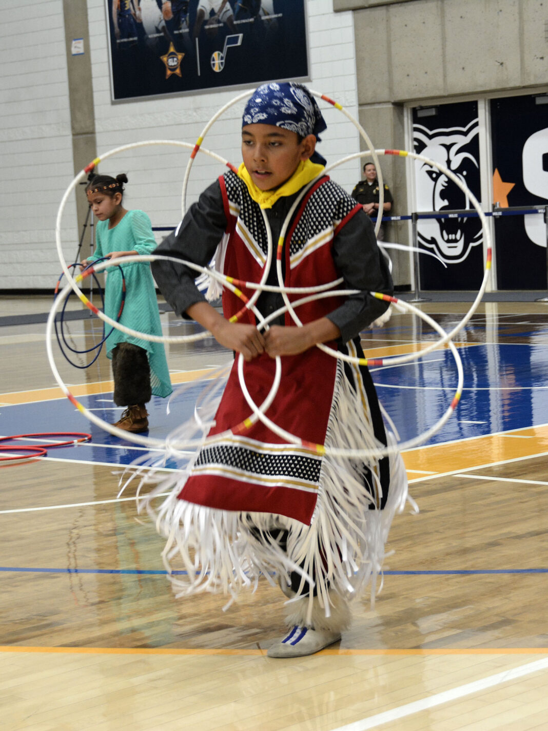 Child Hoop Dancing at SLCC Powwow