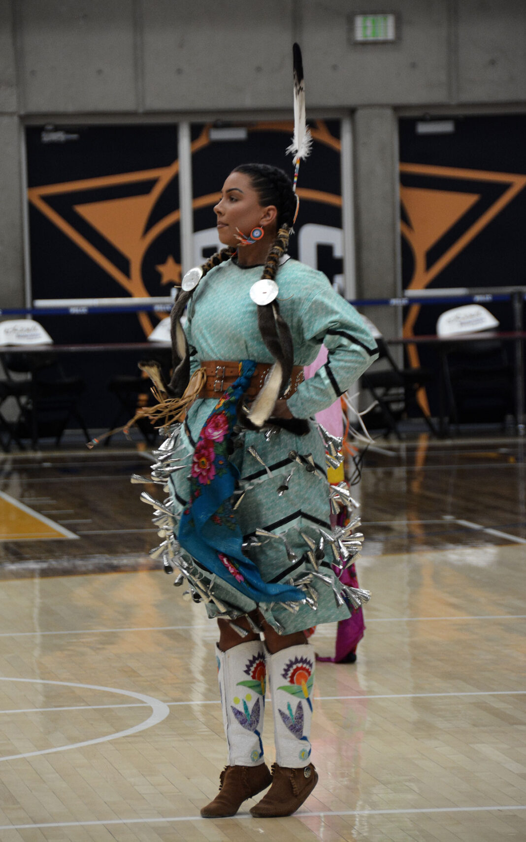 Jingle Dress Dancer at SLCC Powwow