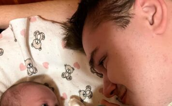 Conversations from Ukraine: Former UVU student shares his story Anton and Evgenia look at each other