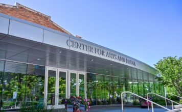 Roundup: End-of-semester arts, communication, and media events Center for Arts and Media entrance
