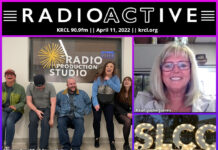 Voices Amplified: April 11, 2022 RadioActive KRCL graphic for April 11, 2022