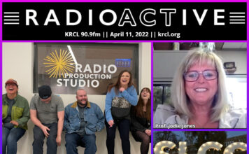 Voices Amplified: April 11, 2022 RadioActive KRCL graphic for April 11, 2022